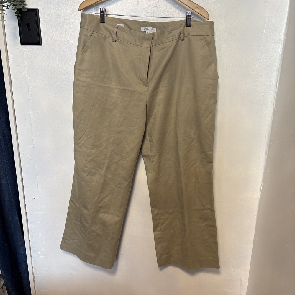 Liz Claiborne Beige Sophie Classic Wide Leg Work Pants Size 18 S18‎